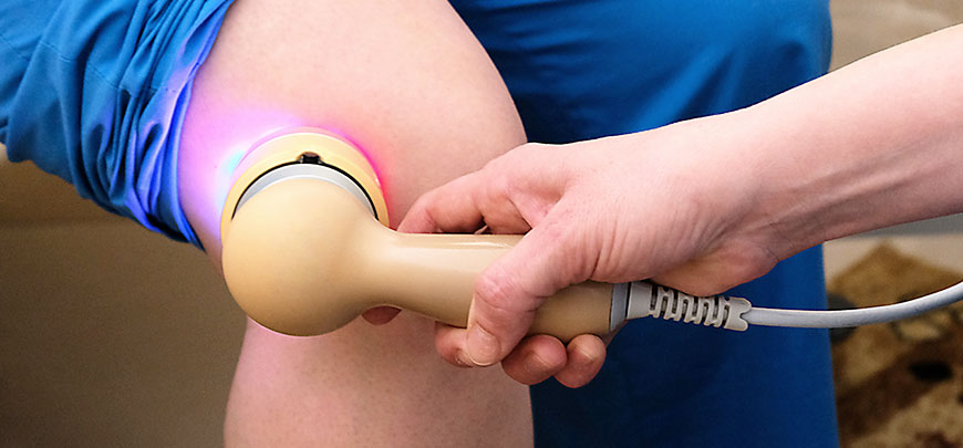 patient receiving cold laser therapy in Sacramento