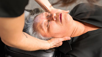 patient getting flexion distraction technique in Sacramento, CA